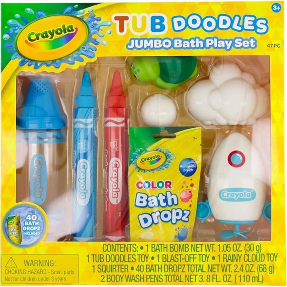 Crayola Children’s Tub Doodle Jumbo Bath Play Set